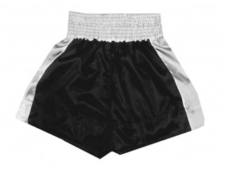 Classic Style Boxing Trunks, Boxing Shorts : KNBSH-301-Classic-Black
